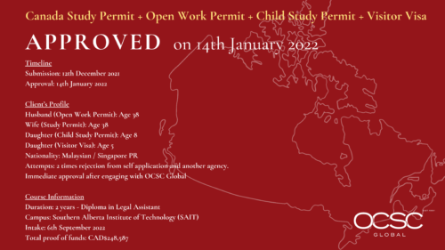 Approval for Canada Study Permit