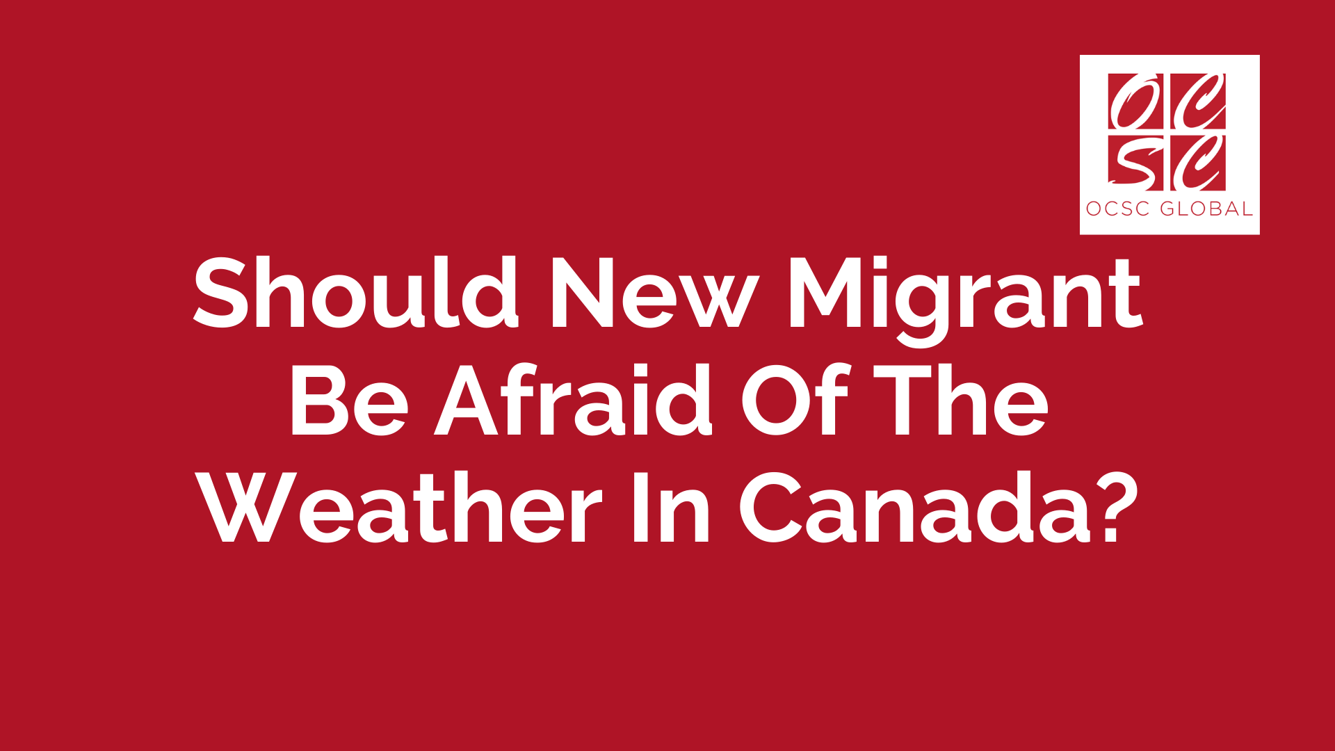 Weather In Canada